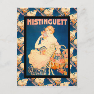 Cartão Postal Publicidade francesa Vintage, Mistinguett