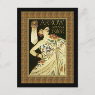 Cartão Postal Publicidade para Dança Flamenco