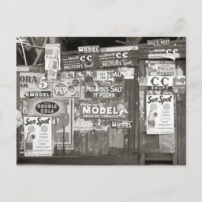 Cartão Postal Publicidade Vintage, 1938 (Frente)