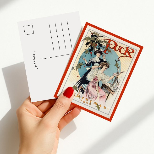 Cartão Postal Puck Christmas 1908 (Criador carregado)