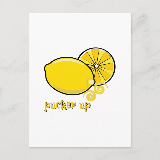 Cartão Postal Pucker Up (Frente)