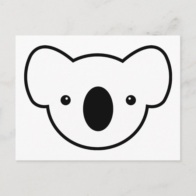 Cartão Postal Pudim o Coala (Frente)