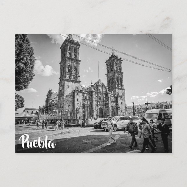 Cartão Postal Puebla, Catedral do México (Frente)