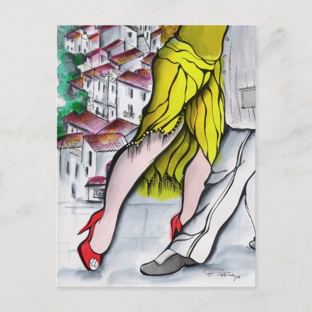 Cartão Postal Pueblo Blanco Tango (Frente)