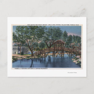 Cartão Postal Pueblo, Colorado - Boat House & Rustic