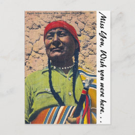 Cartão Postal Pueblo Indian