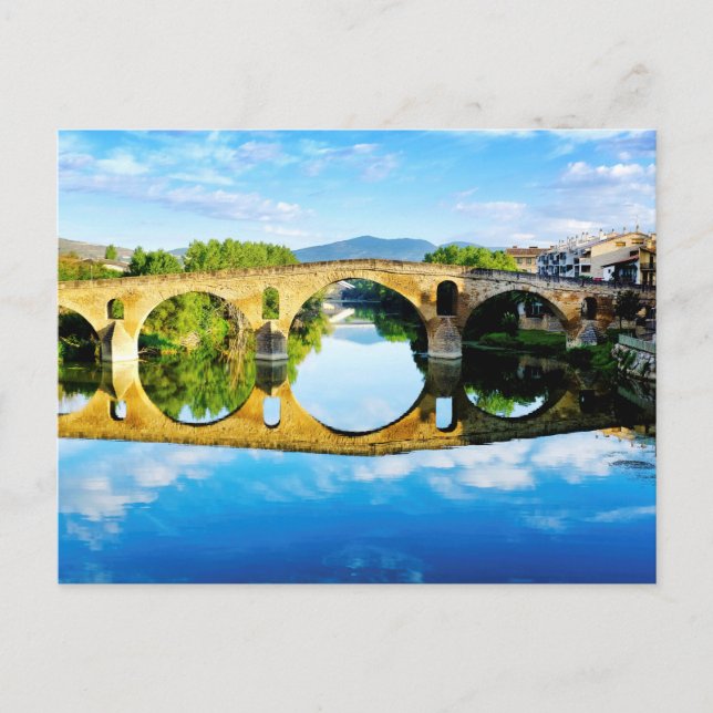 Cartão Postal Puente La Reina (Frente)