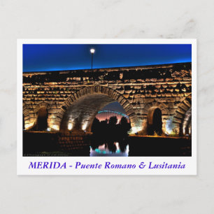 Cartão Postal Puente Romano e Lusitânia