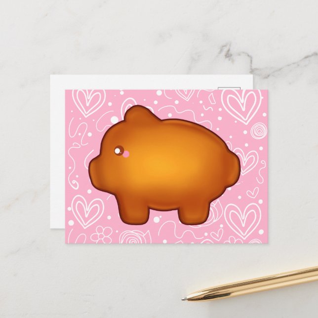 Cartão Postal Puerquito De Piloncillo Pan Dulce (Frente/Verso In Situ)