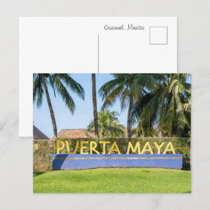 Cartão Postal Puerta Maya Cruise Port, Cozumel, México
