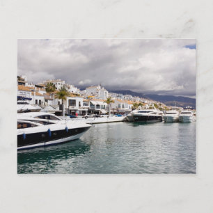 Cartão Postal Puerto Banus Marina na Espanha