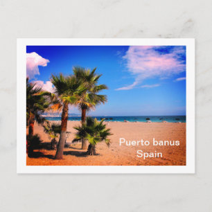 Cartão Postal Puerto Banus na Espanha