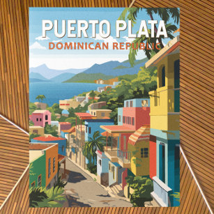 Cartão Postal Puerto Plata República Dominicana Viagem Art Vinta