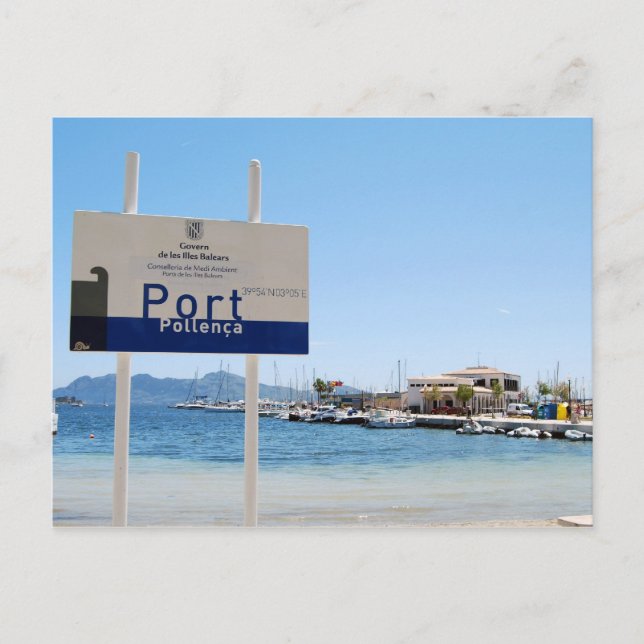 Cartão Postal Puerto Pollensa (Port de Pollenca) (Frente)