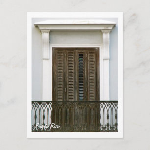 Cartão Postal Puerto Rico, ventanas Viejo San Juan