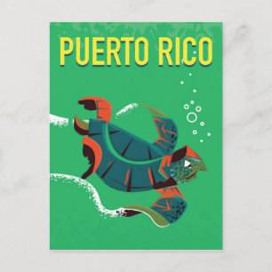 Cartão Postal puerto rico viagens vintage
