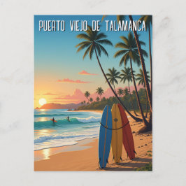 Cartão Postal Puerto Viejo de Talamanca Costa Rica Viagem