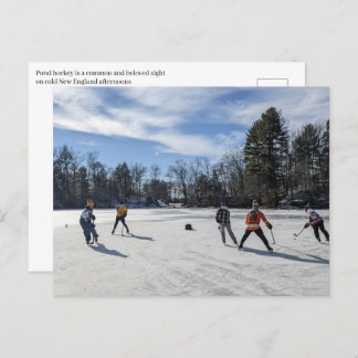 Cartão Postal Puffers Pond Hockey