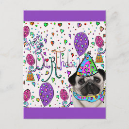 CARTÃO POSTAL PUG