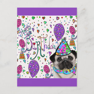 CARTÃO POSTAL PUG