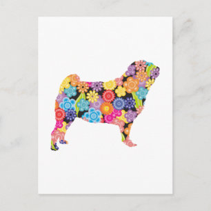 Cartão Postal Pug