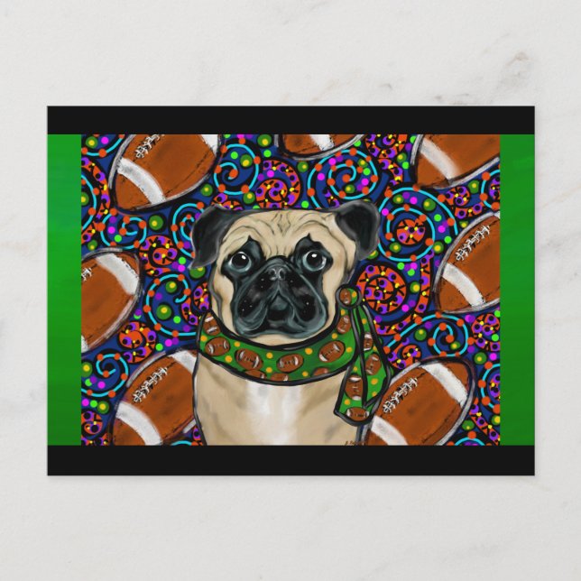 CARTÃO POSTAL PUG (Frente)