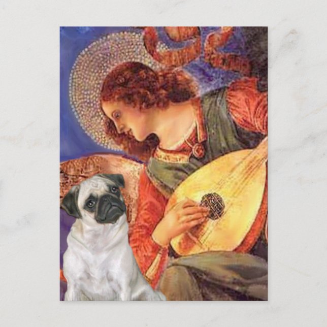 Cartão Postal Pug H (Corça) - Anjo da Mandolina (Frente)