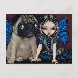 Cartão Postal "Pug Pixie"