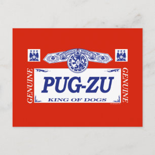 Cartão Postal Pug-Zu