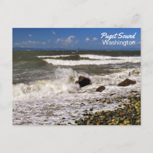 Cartão Postal Puget Sound Washington Beach Photo