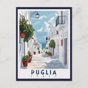 Cartão Postal Puglia, Itália: A Retro