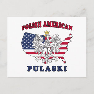 Cartão Postal Pulaski Wisconsin Polonês