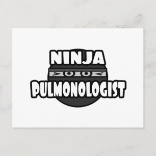 Cartão Postal Pulmonólogo Ninja