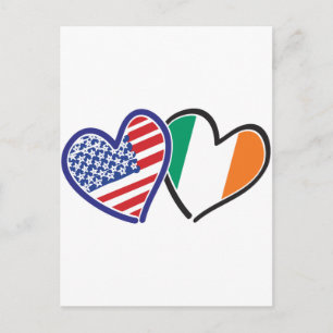 Cartão Postal Pulseiras do Coração da Irlanda dos EUA