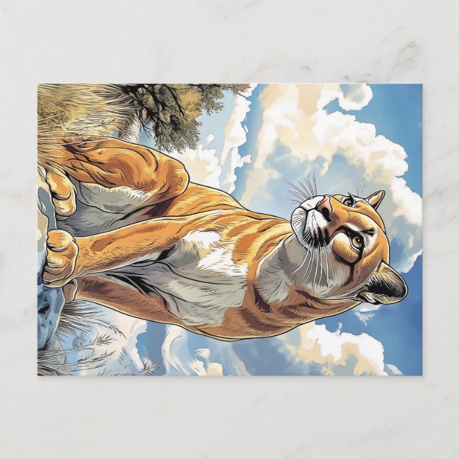 Cartão Postal Puma I Cougar (Frente)