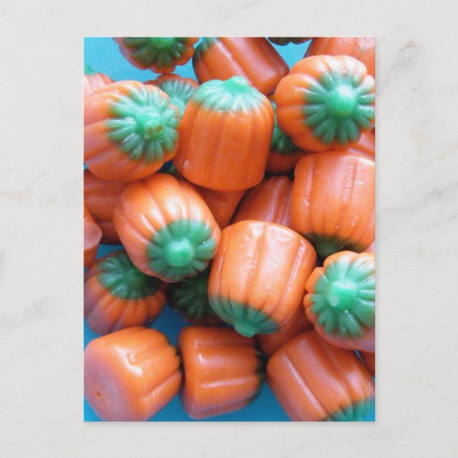 Cartão Postal Pumpkin Candy Corn Photo (Frente)