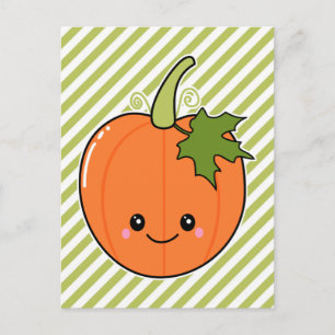Cartão Postal Pumpkin Cute Kawaii