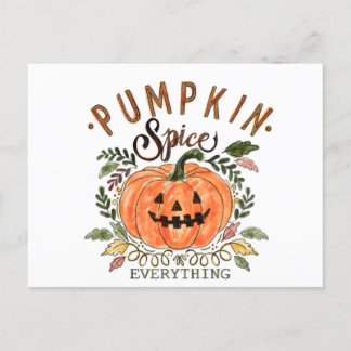 Cartão Postal Pumpkin especiarias, Cartão-postal de Coleção de H