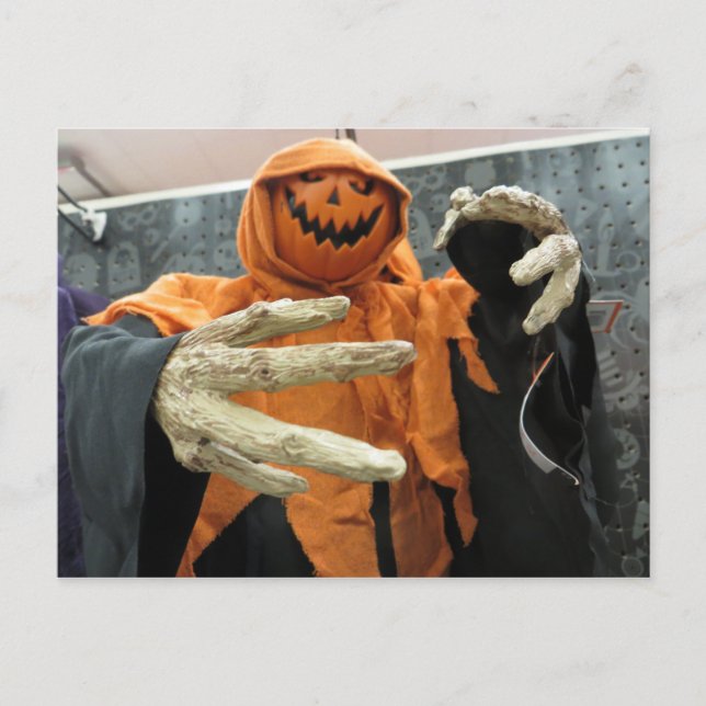 Cartão Postal Pumpkin Ghost (Frente)