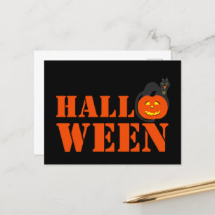 Cartão Postal Pumpkin Halloween