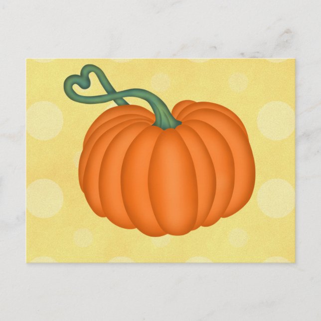 Cartão Postal Pumpkin Love (Frente)