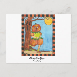 Cartão Postal Pumpkin Run