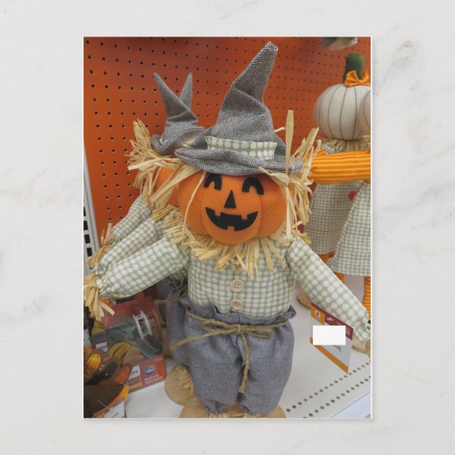Cartão Postal Pumpkin Scarecrow (Frente)
