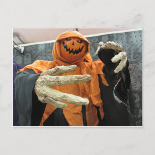 Cartão Postal Pumpkin Skeleton