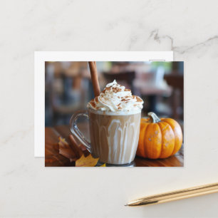 Cartão Postal Pumpkin Spice Latte, Posto