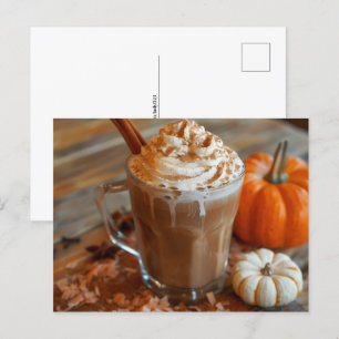 Cartão Postal Pumpkin Spice Latte, Posto