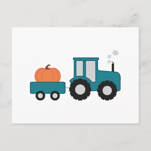 Cartão Postal Pumpkin Trator (Frente)