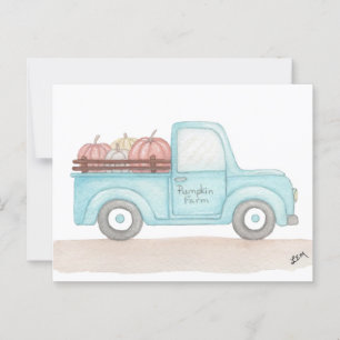 Cartão Postal Pumpkin Truck