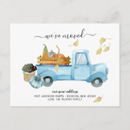 Cartão Postal Pumpkin Truck Autumn | Anúncio em Movimento
