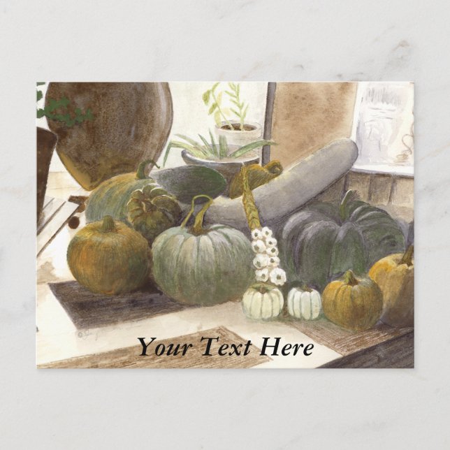 Cartão Postal Pumpkins (Frente)
